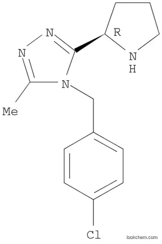 4-(4-chlorobenzyl)-3-methyl-5-((R)-pyrrolidin-2-yl)-4H-1,2,4-triazole